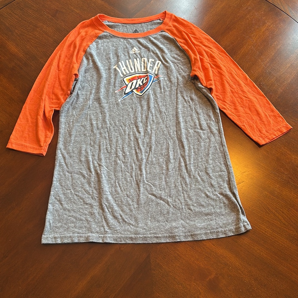 Adidas Oklahoma City Thunder Tee - Gray and Orange size L